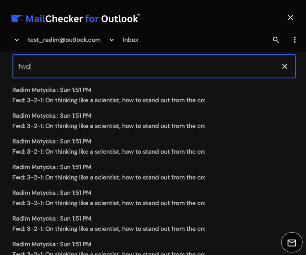 Mail Checker for Outlook™ | Mail Checker for Microsoft™ Email | Office 365 Mail